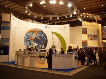 Der Messe-Stand der Europäischen Reiseversicherung auf der ITB 2008